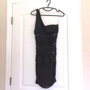 Black cocktail dress